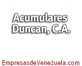 Acumulares Duncan, C.A. en Maracaibo Zulia